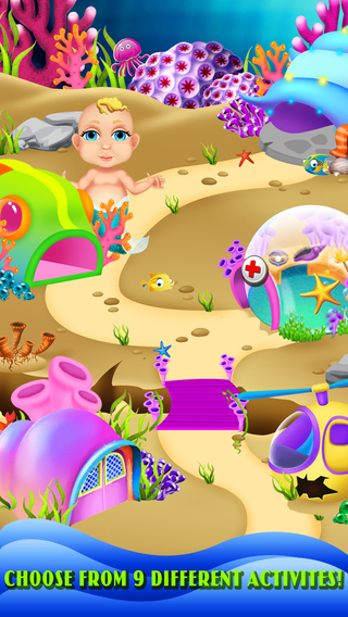 【免費遊戲App】Mommy's New Baby - Mermaid Newborn Baby Care & Pregnancy Kids Games-APP點子