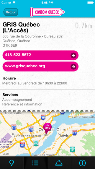 【免費健康App】Condom Québec-APP點子