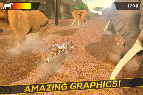 Tiger World | Tigers Simulator Racing Game For Kids screenshot 3
