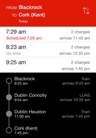 Trains Times Ireland screenshot 2