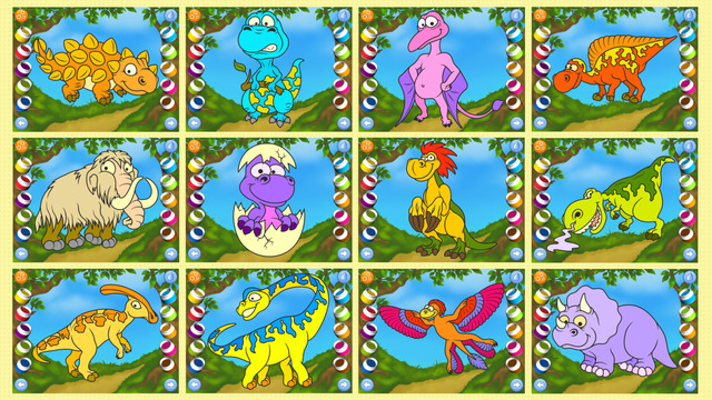 Dinosaurs - Connect the Dots and Add Colors