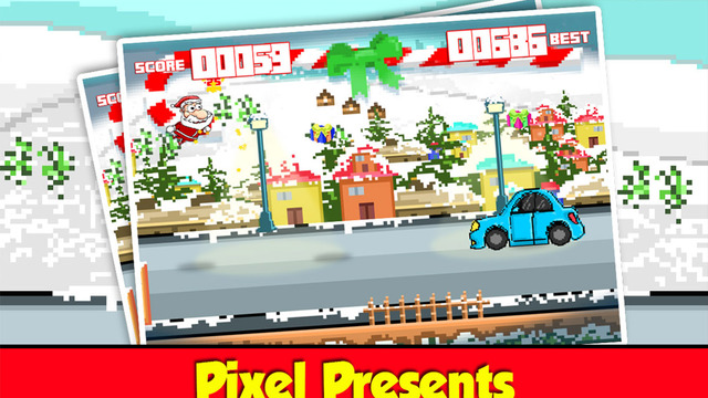 【免費遊戲App】Pixel SantaJump! Endless Runner Game-APP點子