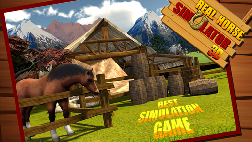 【免費遊戲App】Real Horse Simulator 3D - Experience the ride of Wild horse in challenging & Ultimate farm field-APP點子