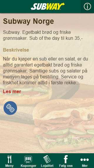 【免費商業App】Subway Norge-APP點子