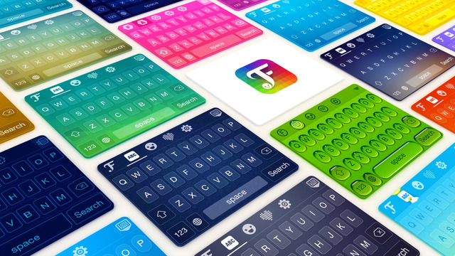 FancyKey for iOS 8 - Personalise your keyboard with cool Fonts colourful Themes and beautiful Emoji 