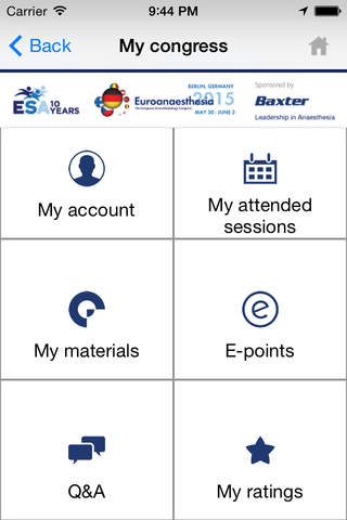 ESA E-materials 2015 screenshot 4