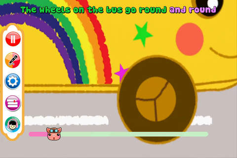Wheels On The Bus Nursery Rhymes & Sing Along Karaoke Song For Kids screenshot 2