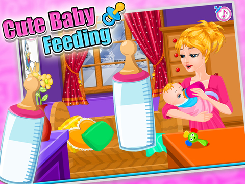 【免費遊戲App】Cute Baby Feeding-APP點子