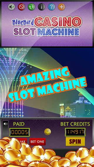 【免費遊戲App】Bluebird Casino Jackpot Slots Single Slot-Machine-APP點子