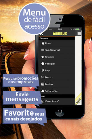 Mobbus: Guia Comercial e Mobilidade Urbana screenshot 2