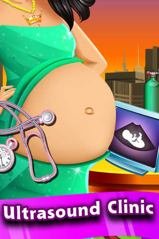My New-Born Baby Celebrity - Mommys fun girl and pregnancy kids care game free screenshot 2
