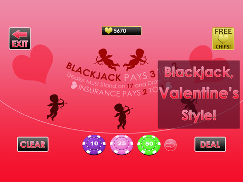 【免費遊戲App】Valentine's Day Blackjack-APP點子