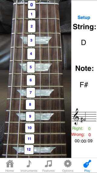 【免費音樂App】Electric Guitar Fretboard Addict-APP點子