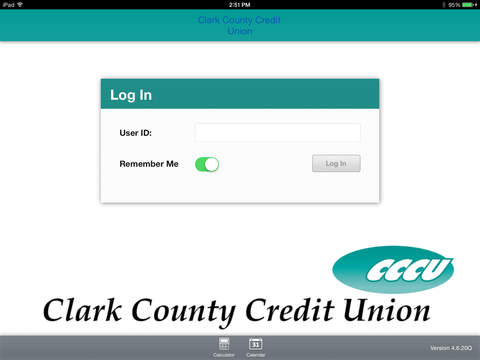 Clark County Credit Union Mobile App for iPad screenshot 2