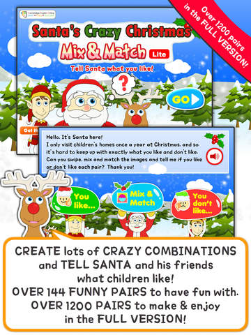 Santa’s Crazy Christmas Mix Match HD Lite