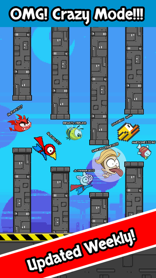 【免費娛樂App】Flappy Party Revenge - All the retail bird heads games in one app dash - FREE Multiplayer Game Cycle-APP點子