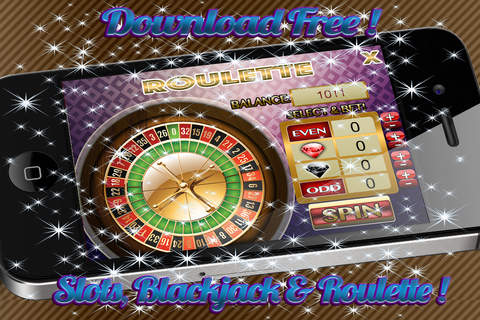 AAA Aattractive Vegas Jackpot Blackjack, Roulette & Slots! Jewery, Gold & Coin$! screenshot 2