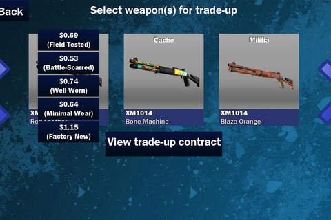 Trade up Contract Simulator for CS:GO screenshot 3