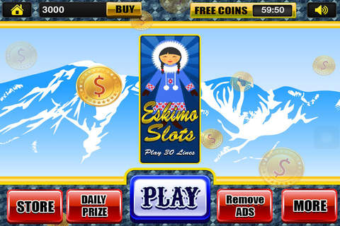 Amazing Party Slots of Eskimo in Vegas Iceberg Casino - Best Deal Xtreme Vacation Slot Machine Free screenshot 3