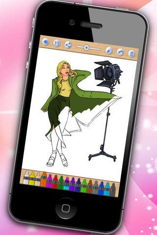 Libro para colorear chicas Pintar vestidos – Pro screenshot 3