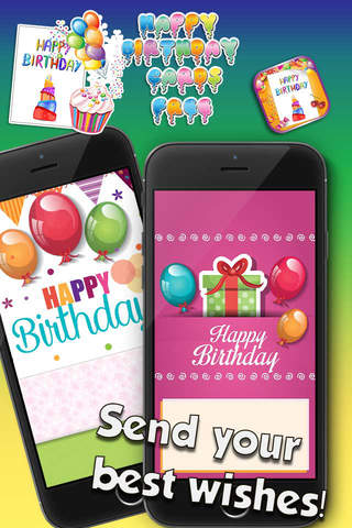 Happy Birthday Cards Free – Send Best Wishes and Cute Message.s With Custom Card Make.r screenshot 2