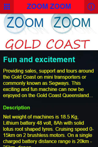 Zoom Zoom Gold Coast screenshot 2