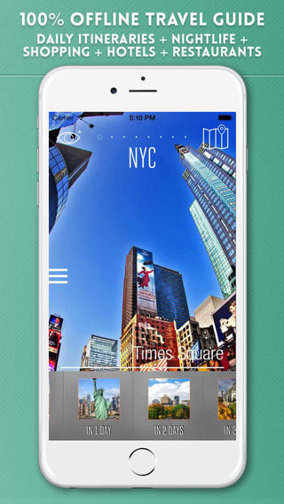 New York City Travel Guide with Offline Street and Subway Maps