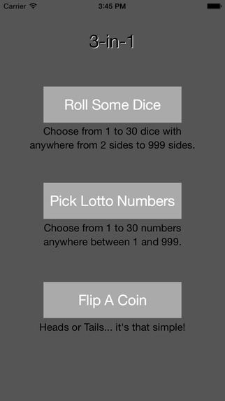 Dice Roller Lotto Picker Coin Flipper