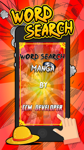 Word Search Manga “Japanese Top Hit Cartoon Wordsearch Puzzle Games”
