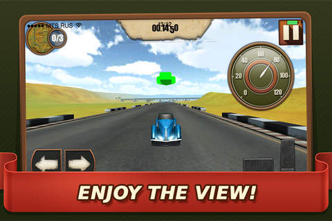 Retro Car Racing 3D Deluxe screenshot 2