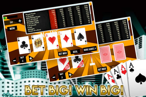 Classic Video Poker Casino with Prize Wheel Bonanza! screenshot 2