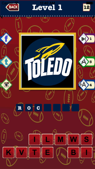 【免費遊戲App】American College Football Quiz:Sports Logos Guessing Game-APP點子