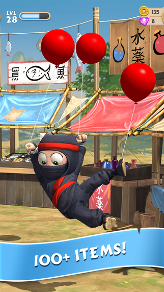 【免費遊戲App】Clumsy Ninja-APP點子