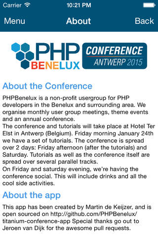 PHPBenelux Conference screenshot 4