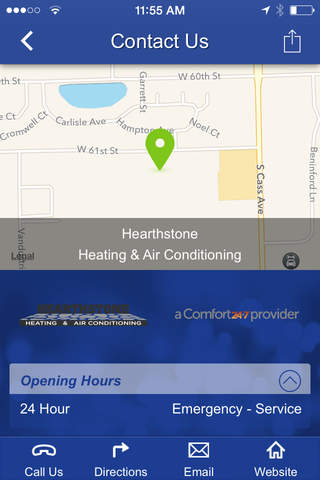 Hearthstone Heating & Air Conditioning, Ltd. screenshot 2