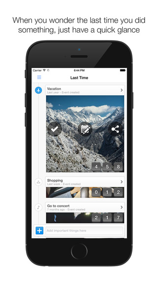 【免費生活App】Last Time - track your important events-APP點子