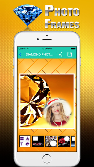 【免費攝影App】Diamond Photo Frames HD-APP點子