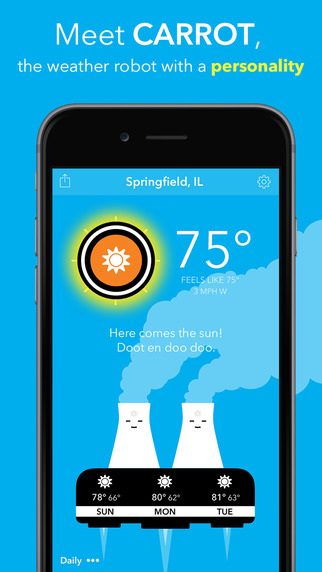 CARROT Weather - Talking Forecast Robot