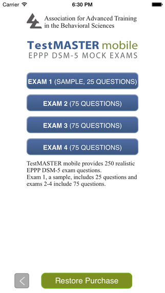 【免費教育App】EPPP DSM-5 TestMASTER Mobile by AATBS-APP點子