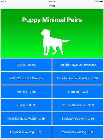 Puppy Minimal Pairs screenshot 2