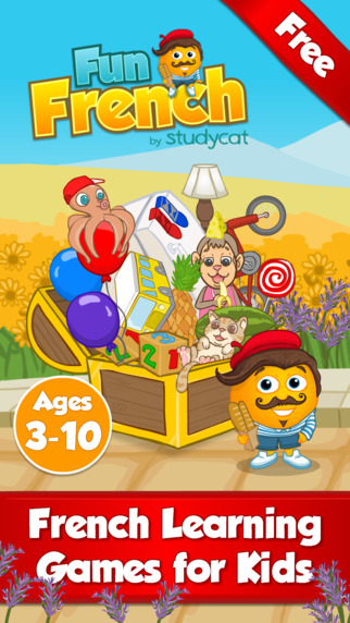 Fun French: Language learning games for kids ages 3-10 to learn to read speak spell