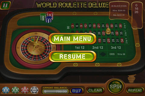 World Roulette Deluxe Pro - Ultimate Las Vegas Casino Experience screenshot 2