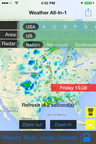 Michigan/US NOAA Instant Radar Finder/Alert/Radio/Forecast All-In-1 - Radar Now screenshot 4