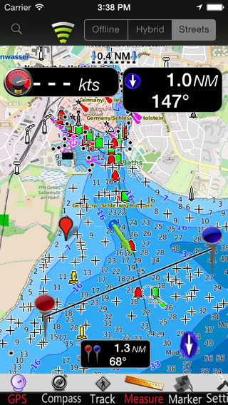 Germany GPS Nautical charts