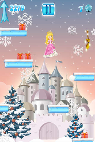 Lil' Jumping Princess - Adventure in the Snowy Castle FREE screenshot 2