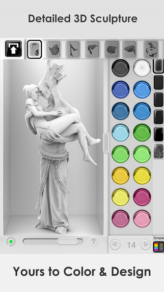 免費下載遊戲APP|Figuromo Artist : Gargoyle Love - 3D Color Combine & Design Fantasy Sculpture app開箱文|APP開箱王