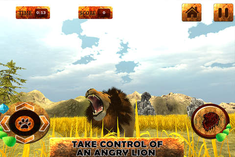 Lion Simulator 3D - Play As Angry Lion In Jungle Safari Animal Hunter Game screenshot 4