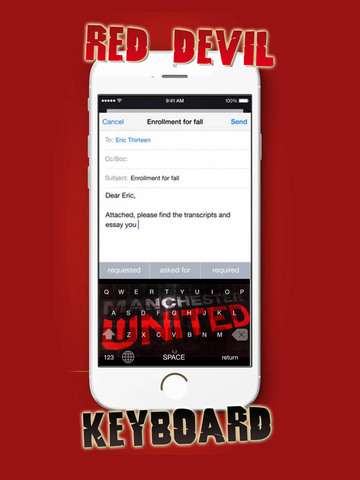 【免費工具App】Red Devil Keyboard : Manchester Football Team Emoji Pro Color Keyboards Version-APP點子