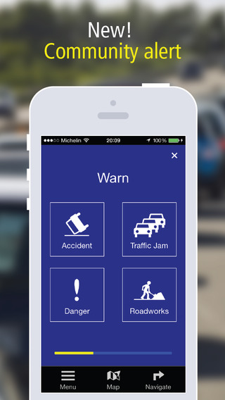 【免費交通運輸App】MICHELIN Navigation Traffic, GPS, Road Warnings-APP點子