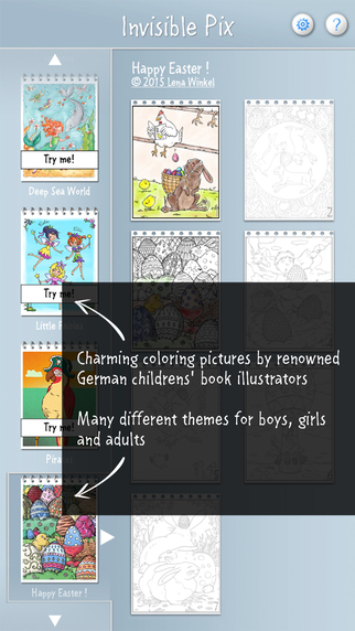 【免費教育App】Invisible Pix - Magic picture and coloring book with many themes to discover and color-APP點子